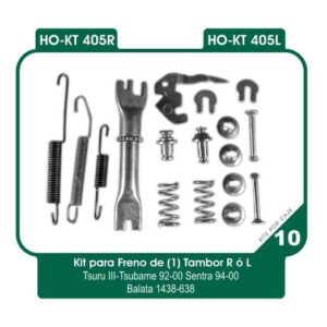 HO-KT405R REPUESTO FRENO TAMBOR DERECHO NISSAN TSURU III 1992 2000 1 PIEZA