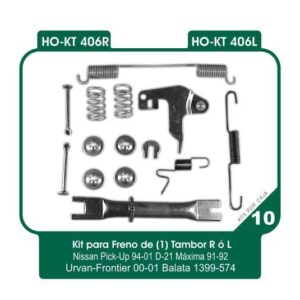HO-KT406R REPUESTO FRENO TAMBOR DERECHO NISSAN MAXIMA 1991 1992 1 PIEZA