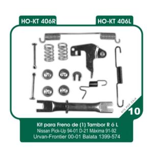 HO-KT406L REPUESTO FRENO TAMBOR IZQUIERDO NISSAN MAXIMA 1991 1992 1 PIEZA